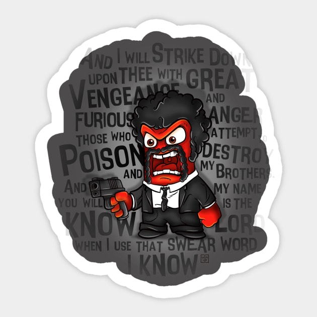 Furious Anger Sticker by BITICOL